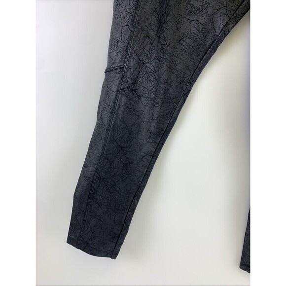 Mudd FLX Stretch Leggings Ponte Metallic Distressed Pull On Back PocketsWomen XL - Picture 3 of 11